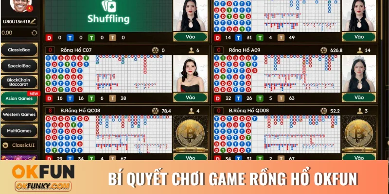 Bí quyết chơi game Rồng Hổ OKFUN