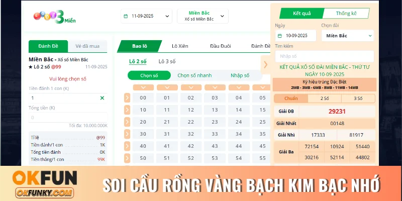 Soi cầu Rồng Vàng Bạch Kim bạc nhớ